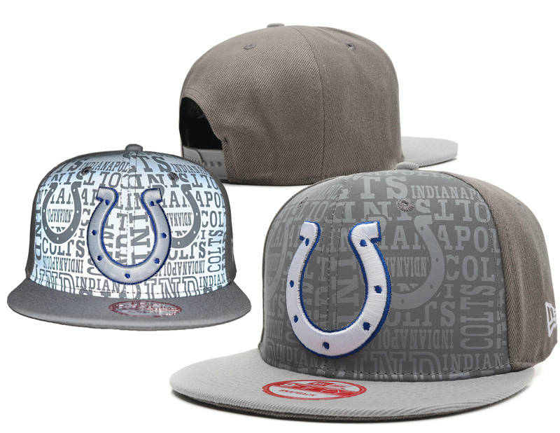 Indianapolis Colts 2014 Draft Reflective Grey Snapback Hat SD 0701